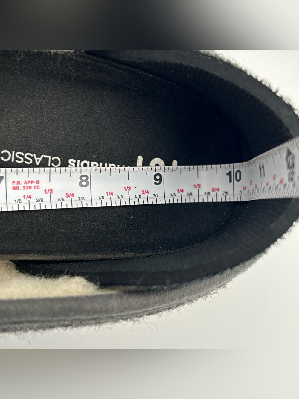 MAHABIS Classic Slippers US Size 8.5/9 Slip On Loafer Indoor Outdoor Gray Felt - Picture 10 of 13